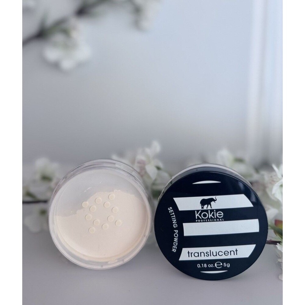 2-Pack Kokie Cosmetics Natural Translucent Setting Powder 0.18 oz NIB